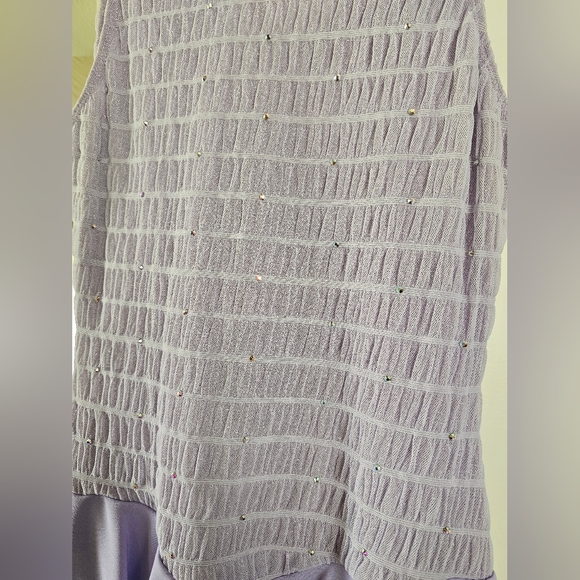 Beautiful Lilac Purple Rhinestoned Figure Skating Dress 💜⛸️✨️🌟 - Picture 5 of 8